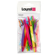 Laurel Fastener strips Bright Colours Assorted - Pack of 20 - SCOOBOO - 1834 - 97 - Paperclips, Fasteners & Rubber bands