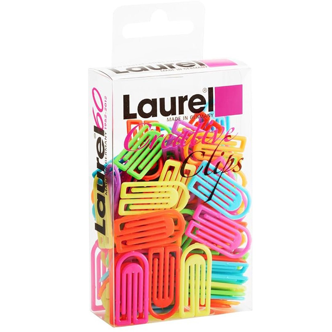 Laurel King Paper Clip Assorted 100 Bright Colors 27mm - SCOOBOO - 1387 - 97 - Paperclips, Fasteners & Rubber bands