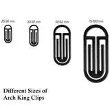 Laurel King Paper Clip Polystyrene Black 25/30 mm - SCOOBOO - 1376 - 11 - Paperclips, Fasteners & Rubber bands