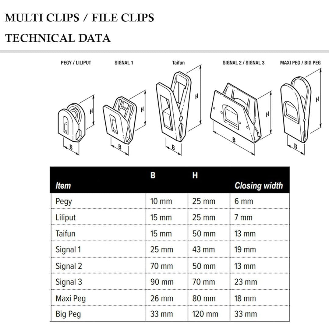 Laurel Multi Clip Maxi Peg 26 mm - Pack of 2 - SCOOBOO - 1166 - 11 - Paperclips, Fasteners & Rubber bands