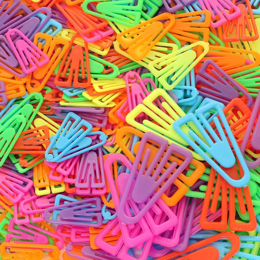 Laurel Plasticlips Mini Paper Clips Office Trio 21/25/35 mm - SCOOBOO - 0810 - 97 - Paperclips, Fasteners & Rubber bands