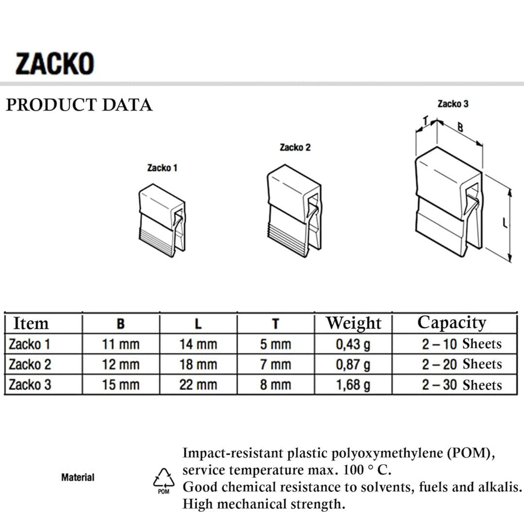 Laurel Sockenfinder Zacko 22 mm - SCOOBOO - 2873 - 11 - Paperclips, Fasteners & Rubber bands