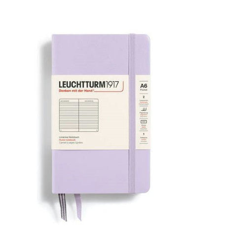 Leuchtturm A6 Lilac Pocket Notebook - SCOOBOO - 368147 - Ruled