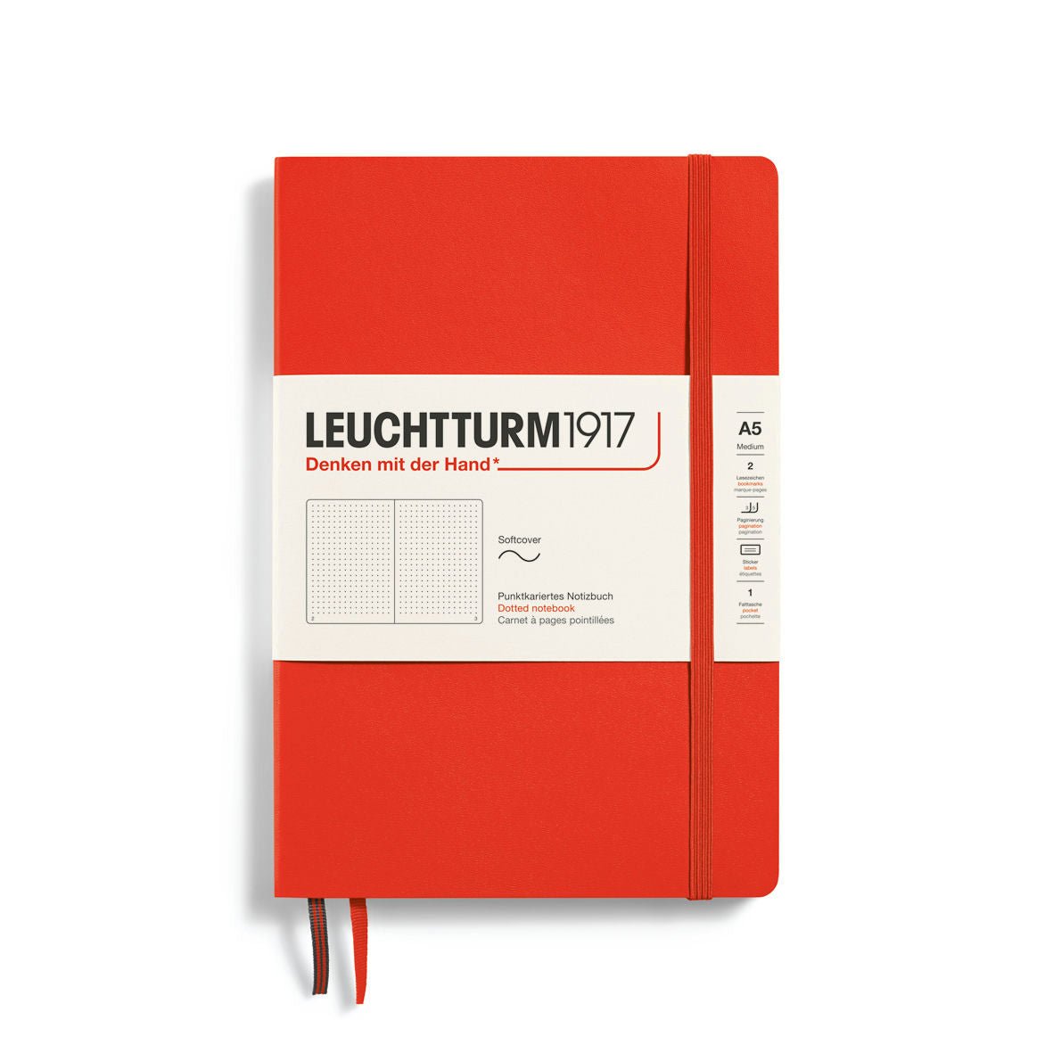 Leuchtturm Hardcover Notebook Medium (A5) - SCOOBOO - 369799 - Ruled
