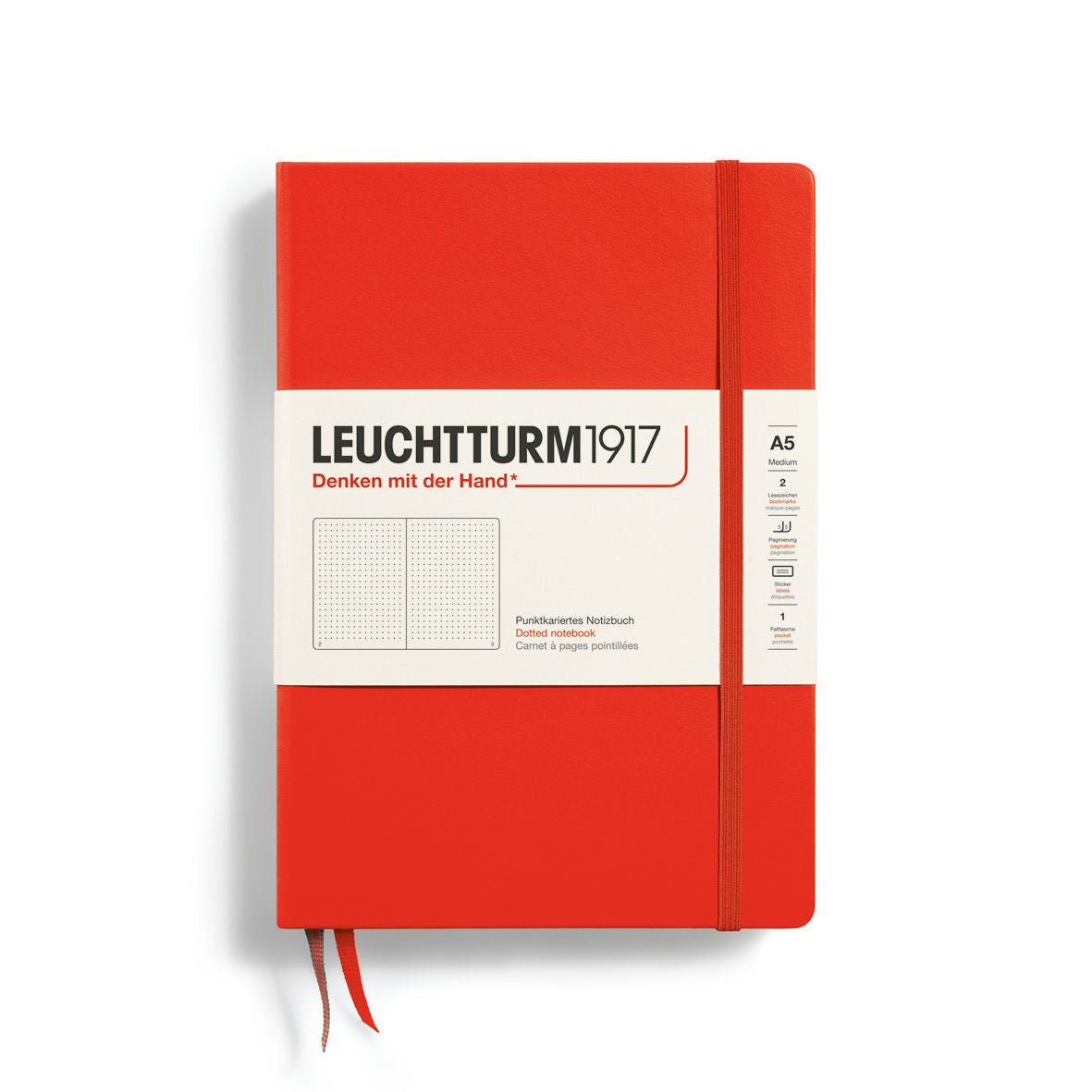 Leuchtturm Hardcover Notebook Medium (A5) - SCOOBOO - 369784 - Ruled