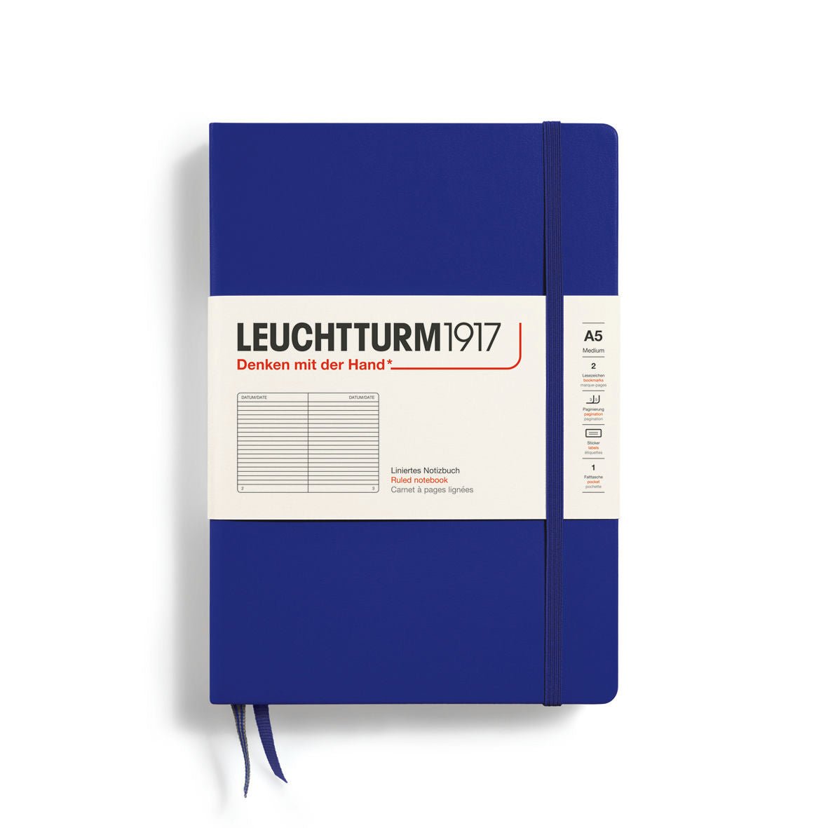 Leuchtturm Hardcover Notebook Medium (A5) - SCOOBOO - 369793 - Ruled