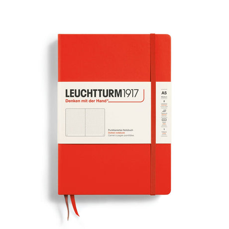 Leuchtturm Lobster Medium Hardcover Red Notebook A5 - SCOOBOO - 369784 - Ruled