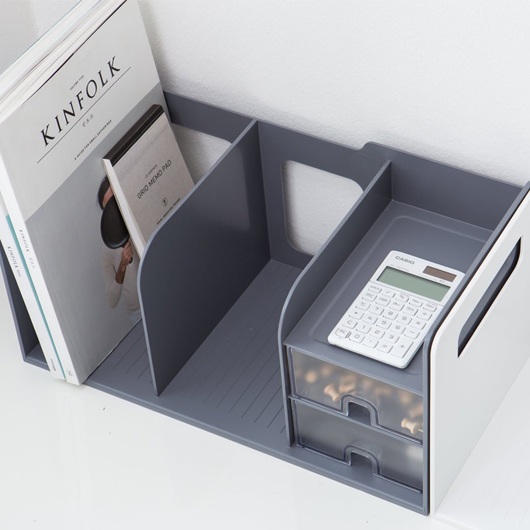 Litem Book Rack With Drawers – SCOOBOO