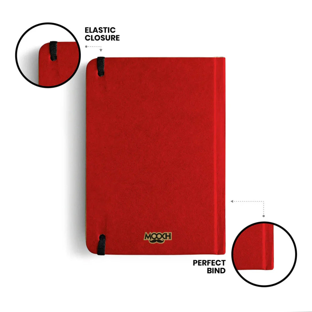 Mooch Handcrafted Khaki A5 Plain Notebook