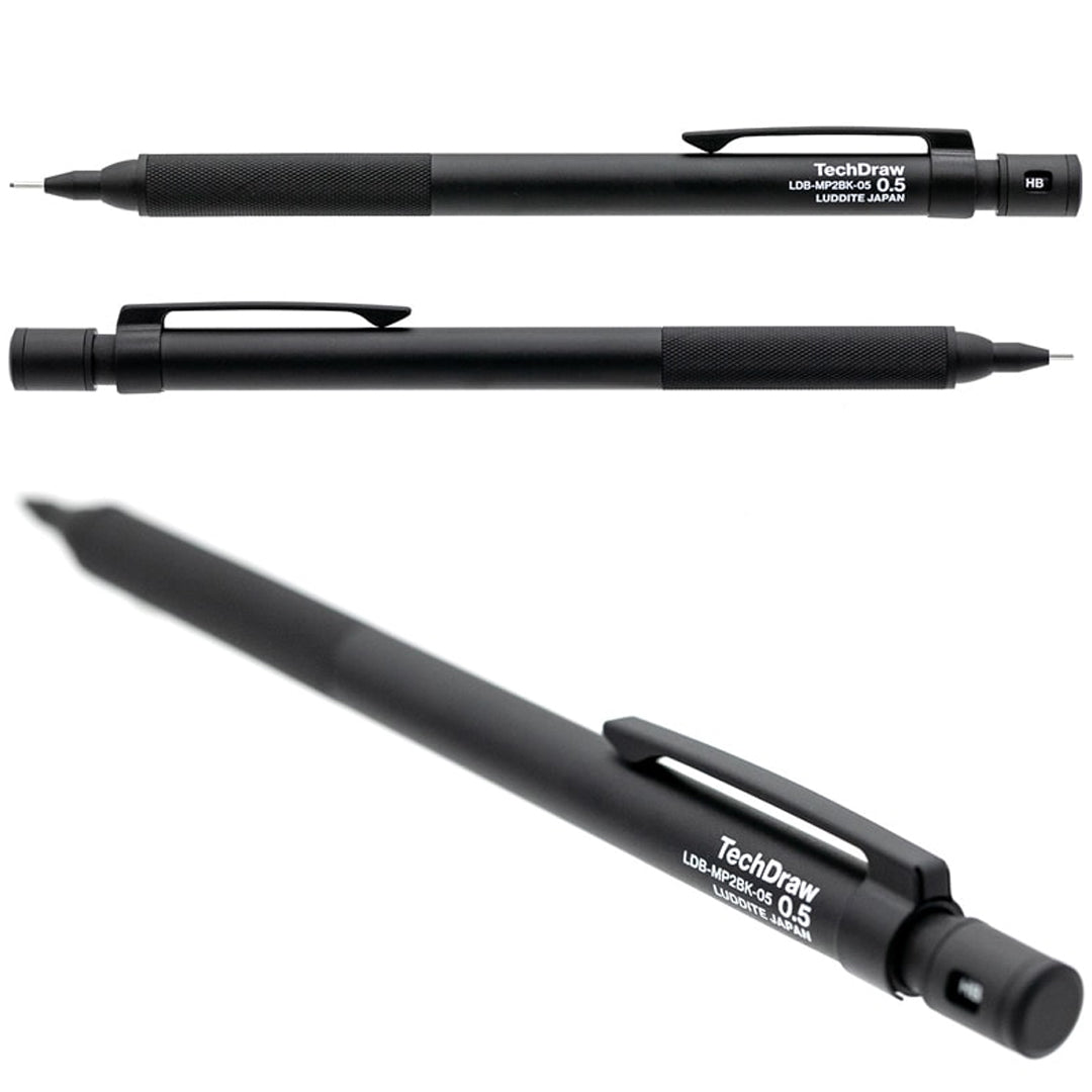 Luddite TechDraw2 0.3mm & 0.5mm Mechanical Pencil - SCOOBOO - LDB - MP2BK - 05 - Mechanical Pencil