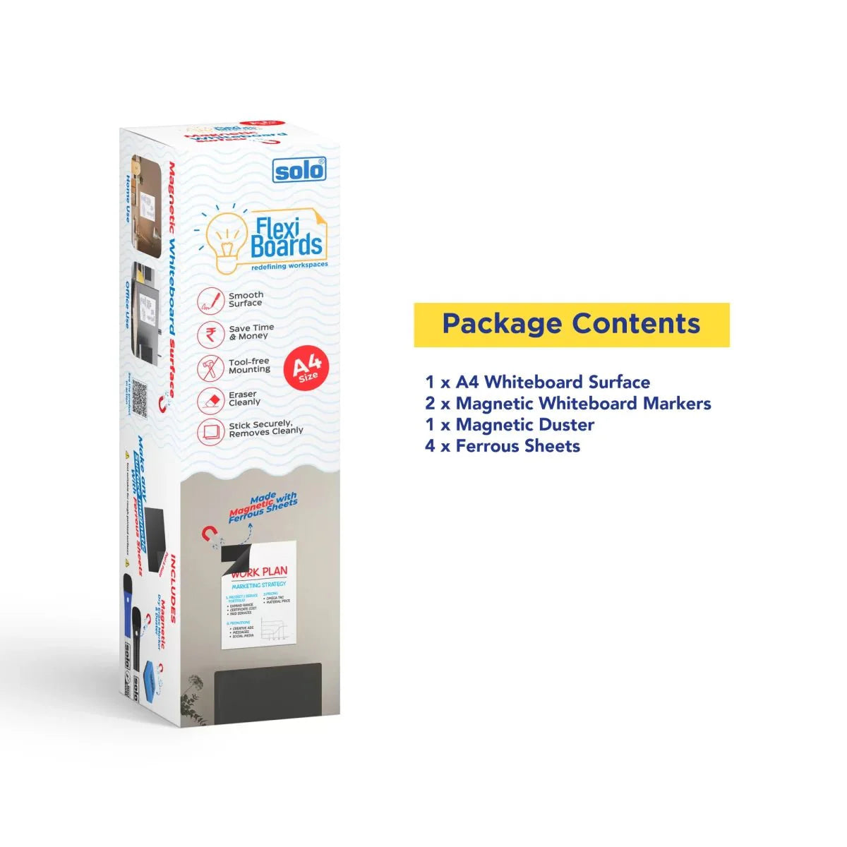 Solo Magnetic Whiteboard Surface