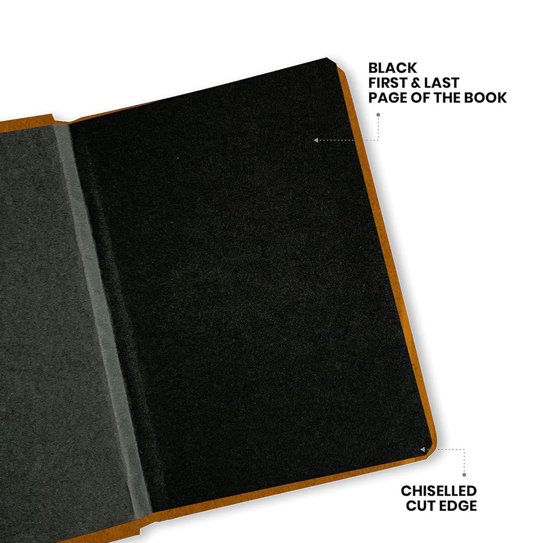 Mooch Handcrafted Khaki A5 Plain Notebook