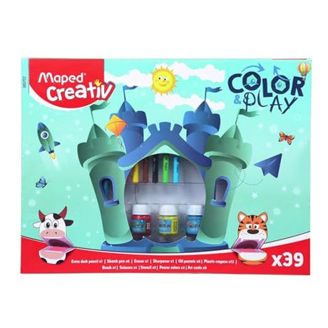 Maped Creativ Art & Fun Kit- 39pc Set - SCOOBOO - 985702 - DIY Box & Kids Art Kit