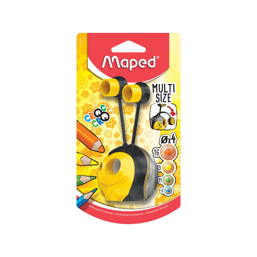 Maped Croc Croc Yellow Pencil Sharpener