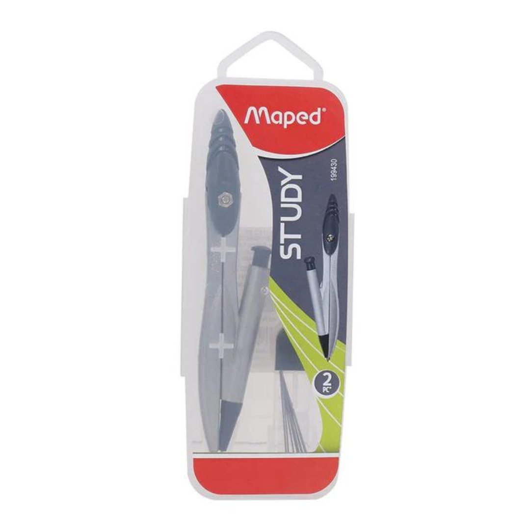 Maped Study Mechanical Pencil Compass 2pc Geometry Box Set - SCOOBOO - 199430 - Geometry Box