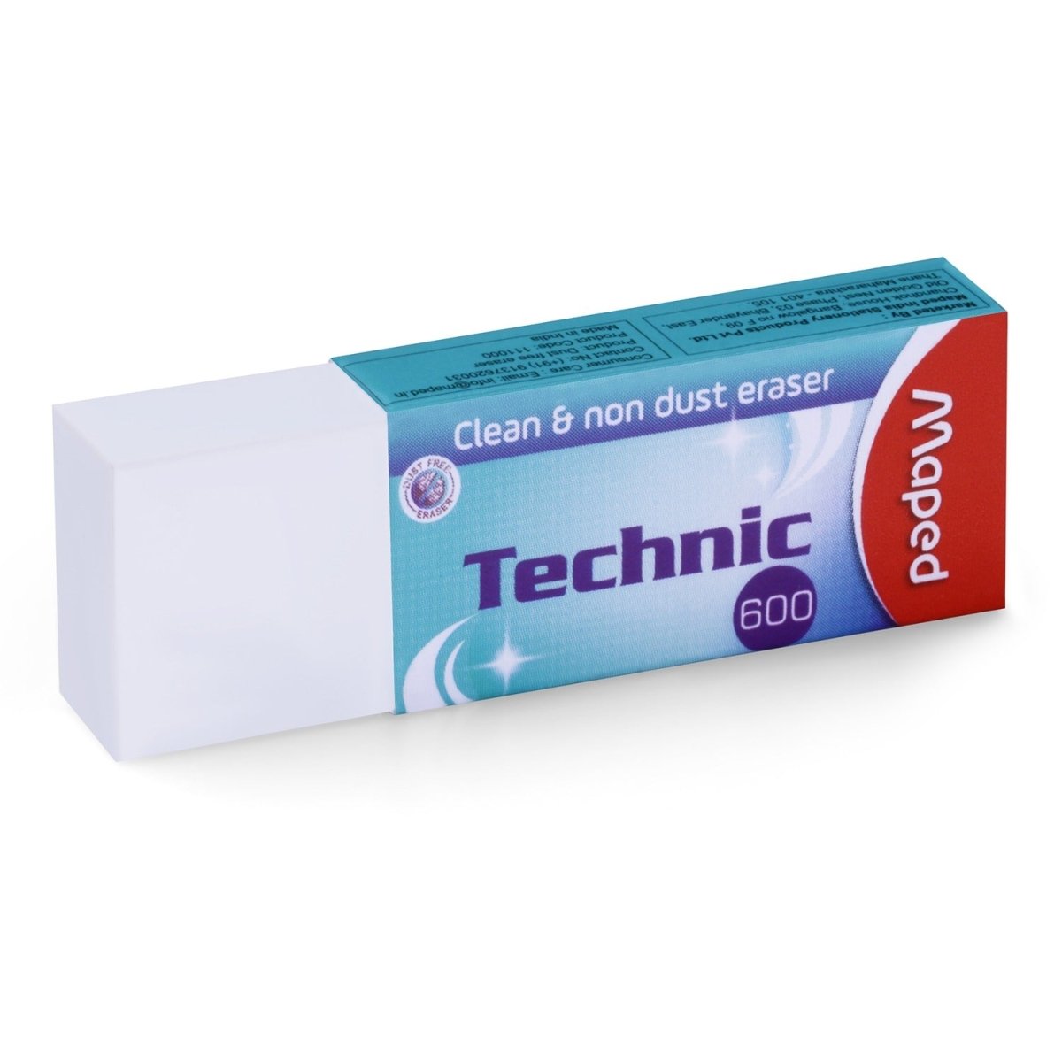 Maped Technic 600 Clean & Non - Dust Free Eraser - Pack of 2 - SCOOBOO - 111000 - Eraser & Correction