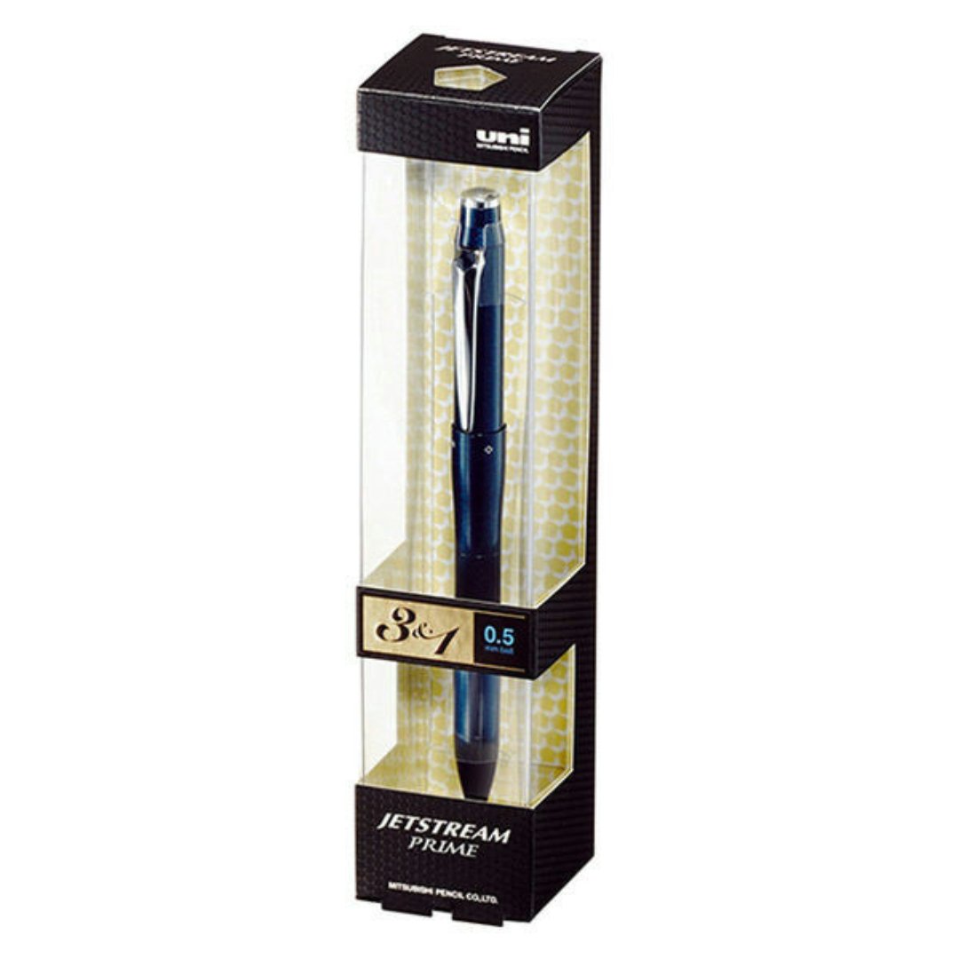 Mitsubishi Jetstream Prime Multifunction Ballpoint Pen 3 & 1 0.5 Dark Navy - SCOOBOO - MSXE450005D.9 - Ball Pen