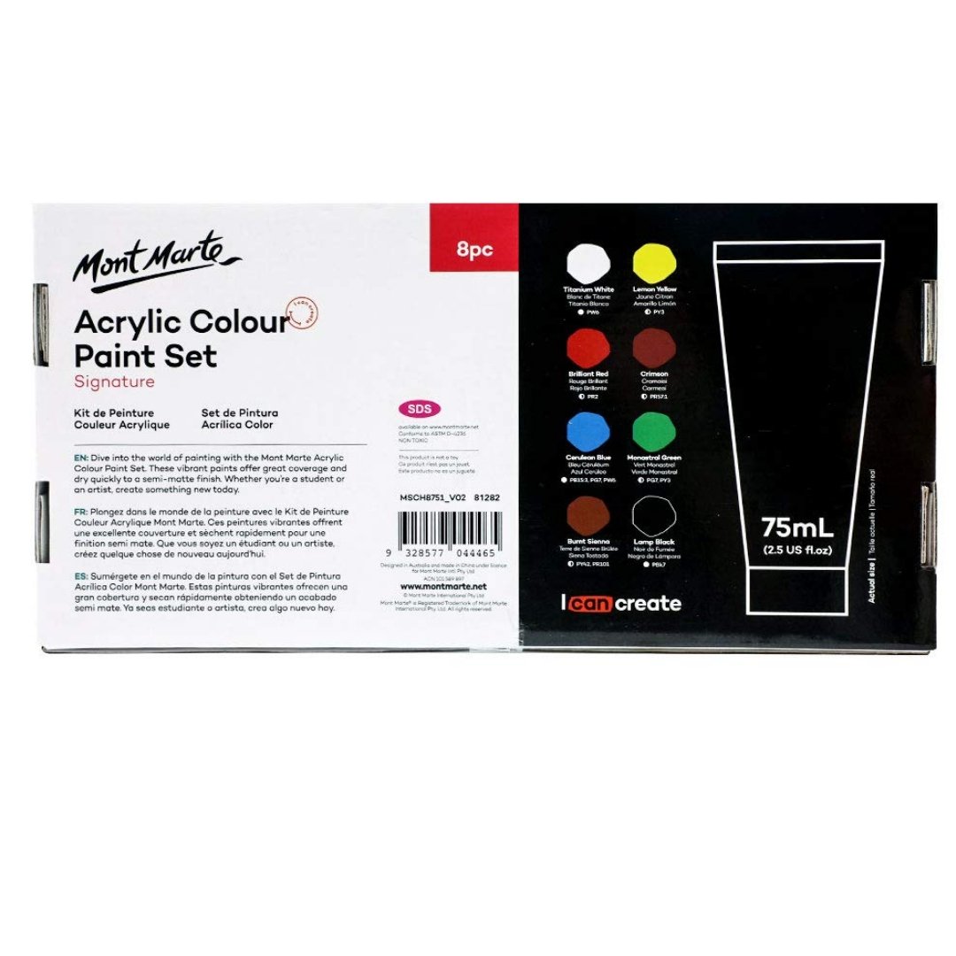 Mont Marte Acrylic Multicolor Paint Set