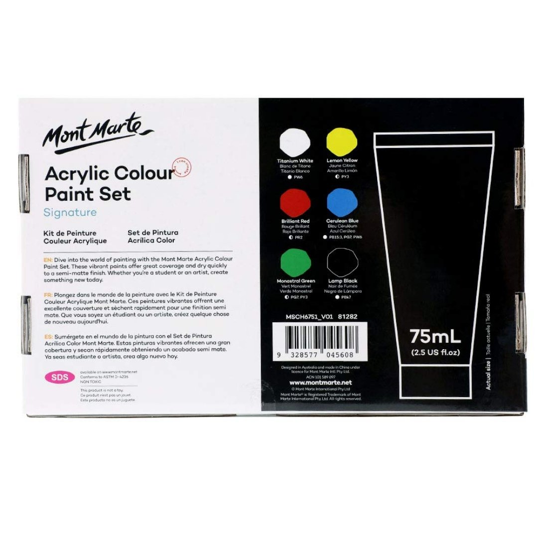 Mont Marte Acrylic Multicolor Paint Set