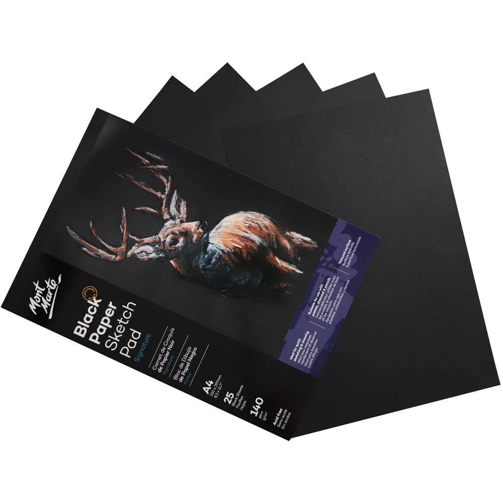 Mont Marte Black Paper Sketch Pad