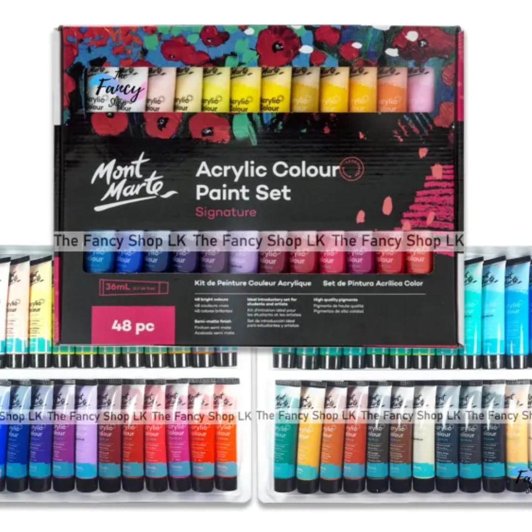 Mont Marte Acrylic Colour Paint Set Signature Pack Of 48