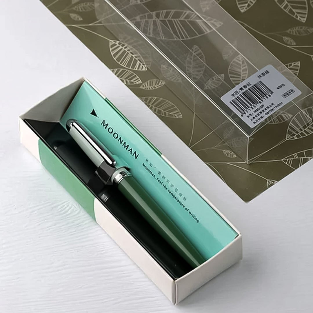 Moonman Youth Bright Metal F Fountain Pen - SCOOBOO - MQC - 02F - Fountain Pen