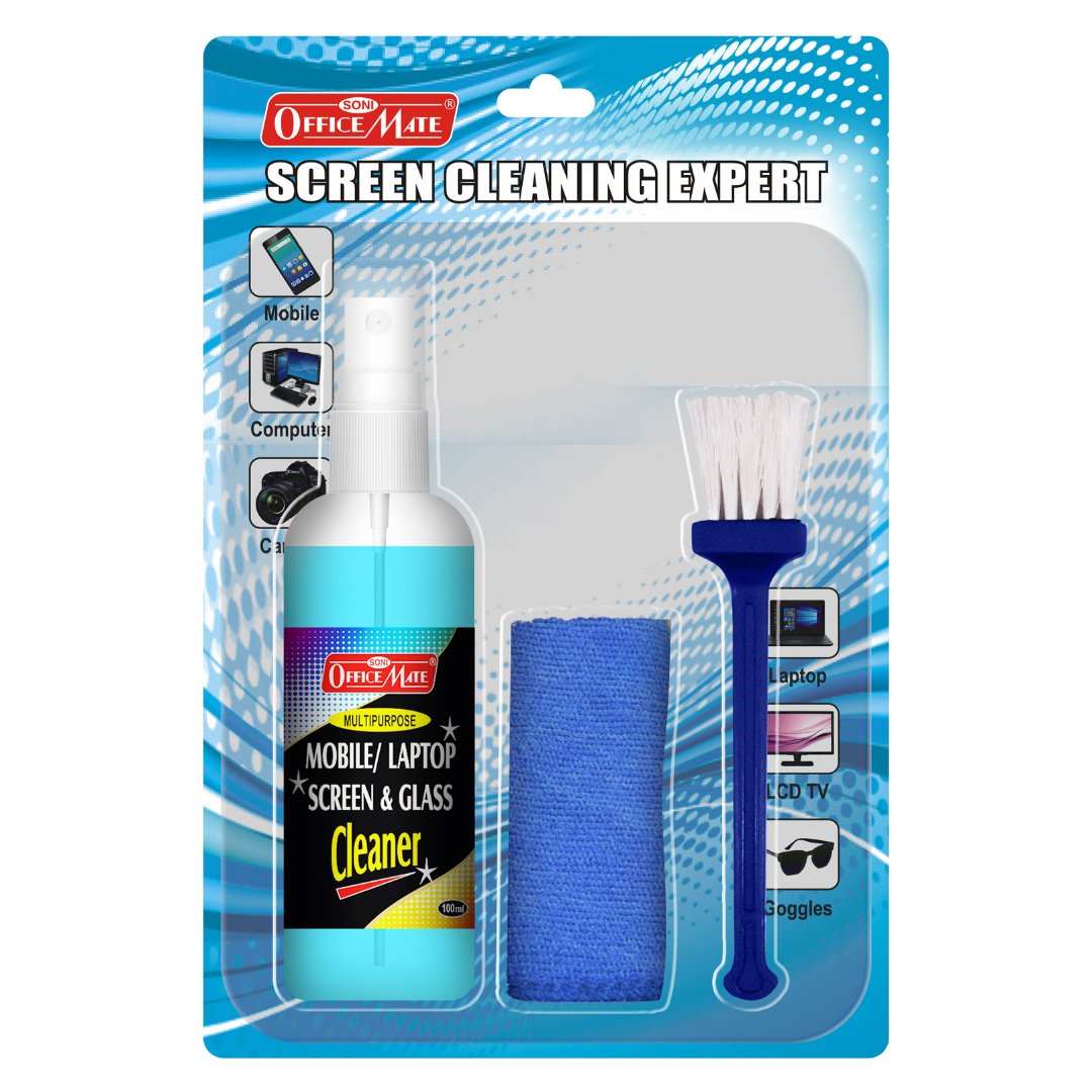 Multipurpose Screen Cleaning Kit – Pack Of 1 - SCOOBOO - Lens cleaning kit