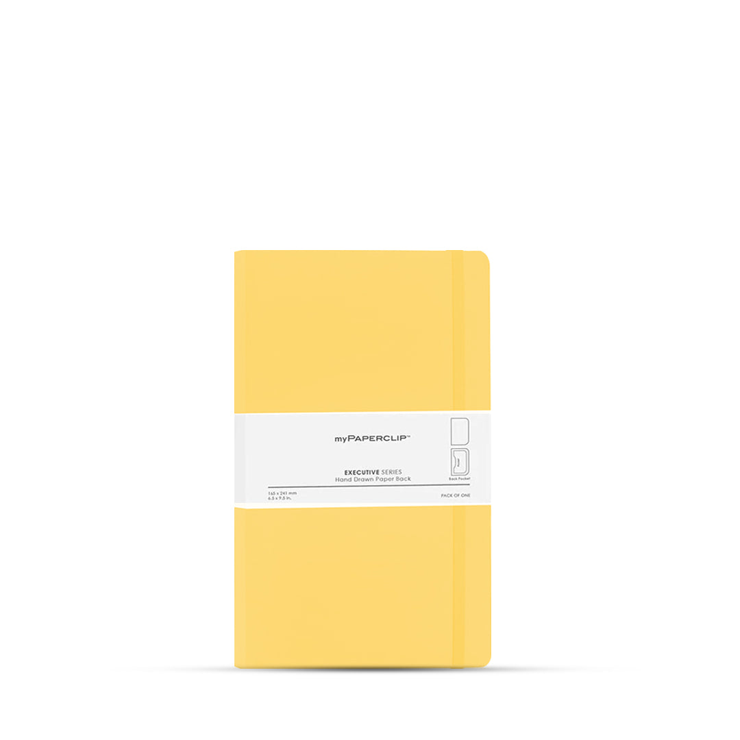 myPaperclip Executive Series Hand Drawn Paper Back A5 Plain Notebook