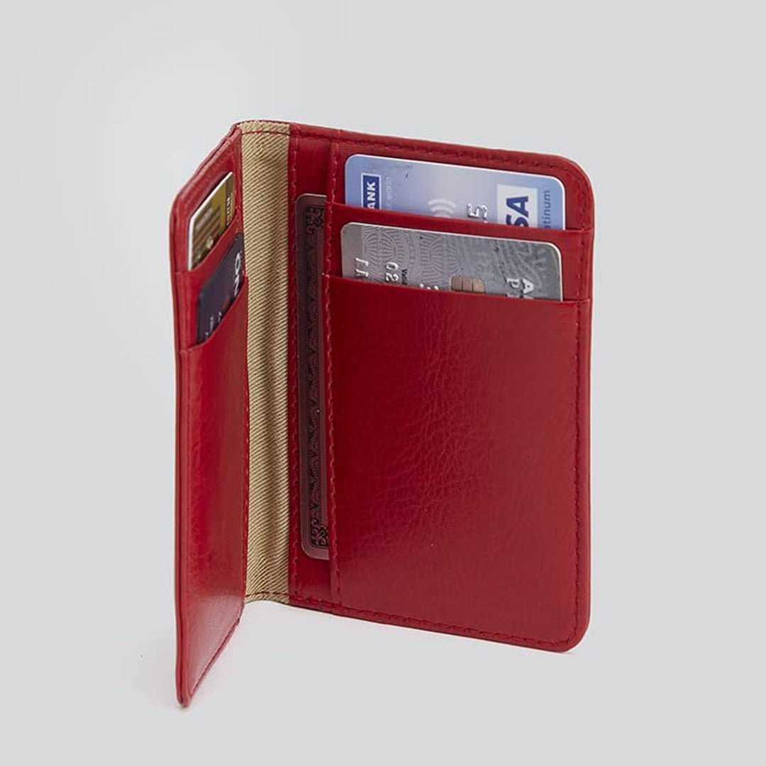 Mypaperclip Card Holder Wallet - SCOOBOO - CHW_MINI - RED - Card Holder