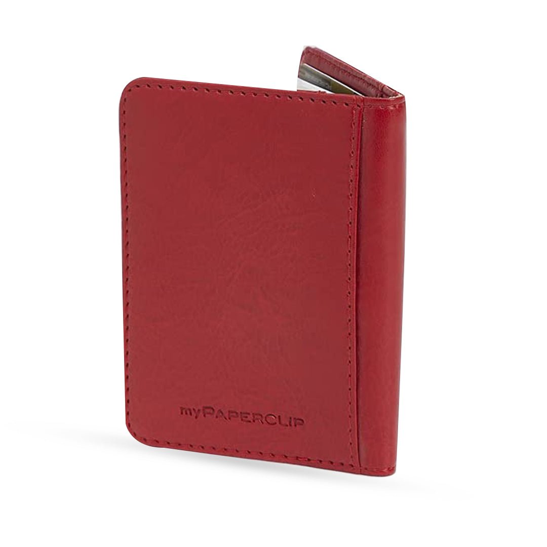 Mypaperclip Card Holder Wallet - SCOOBOO - CHW_MINI - RED - Card Holder