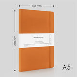 MyPAPERCLIP Executive Series Hand Drawn Paper Back - Plain A5 - SCOOBOO - ESP240A5 - P - Orange - Plain