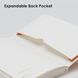 MyPAPERCLIP Executive Series Hand Drawn Paper Back - Plain A5 - SCOOBOO - ESP240A5 - P - Orange - Plain