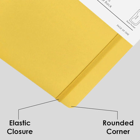 Mypaperclip Executive Series Hand Drawn Paper Back - Ruled - SCOOBOO - ESP240A5 - R - Yellow - Ruled