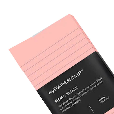 Mypaperclip Memo Block - SCOOBOO - MB250S - R HP Pink - Memo Blocks, Index & Bookmarks