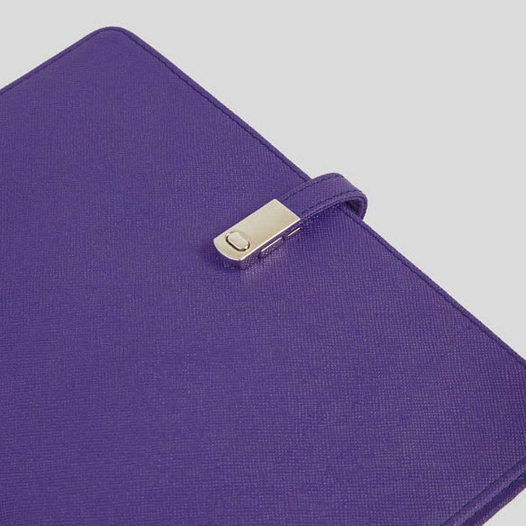 Mypaperclip Persona Notebook Organiser with 2023 Weekly Planner - SCOOBOO - Classic L2 AUBERGINE - Ruled