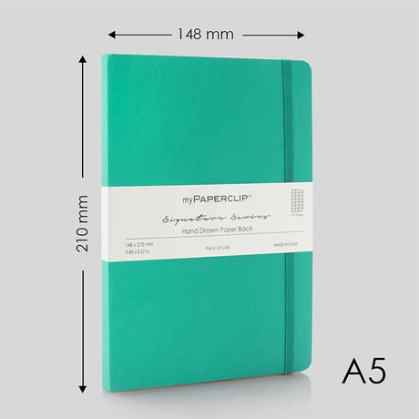 Mypaperclip Signature Series Hand Drawn Paper Back Notebook - SCOOBOO - SS192A5 - R - Ruled