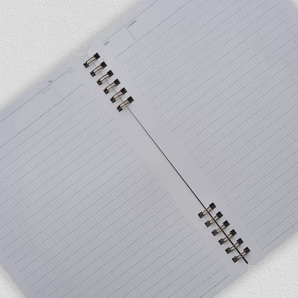 Nakabayashi Logical Prime Wire Bound Line Ruled Notebook - SCOOBOO - LGC_PRI_WRBND_NB_LINE7MM_NWA404A - Ruled