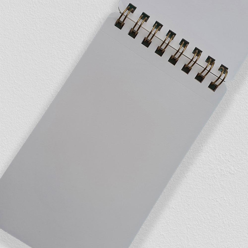 Nakabayashi Logical Prime Wire Bound Plain A7 Notepad - SCOOBOO - LGC_PRI_WRBND_NB_PLN_NWSA701W - Notepads