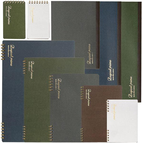 Nakabayashi Logical Prime Wire Bound Plain A7 Notepad - SCOOBOO - LGC_PRI_WRBND_NB_PLN_NWSA701W - Notepads