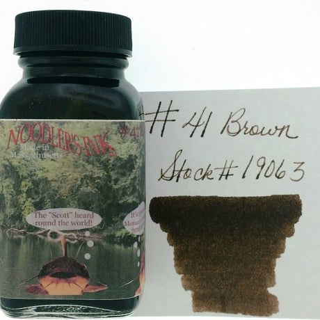 Noodler's Ink Bottle (#41 Brown - 88 ML) 19063 - SCOOBOO - NL_INKBTL_41_BROWN_88ML_19063 - Ink