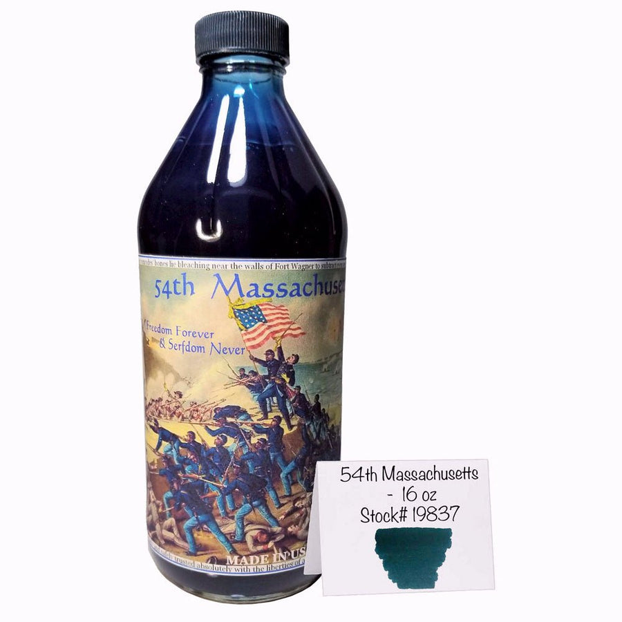 Noodler's Ink Bottle (54th Massachusetts - 475 ML) 19837 - SCOOBOO - NL_INKBTL_54TH_475ML_19837 - Ink