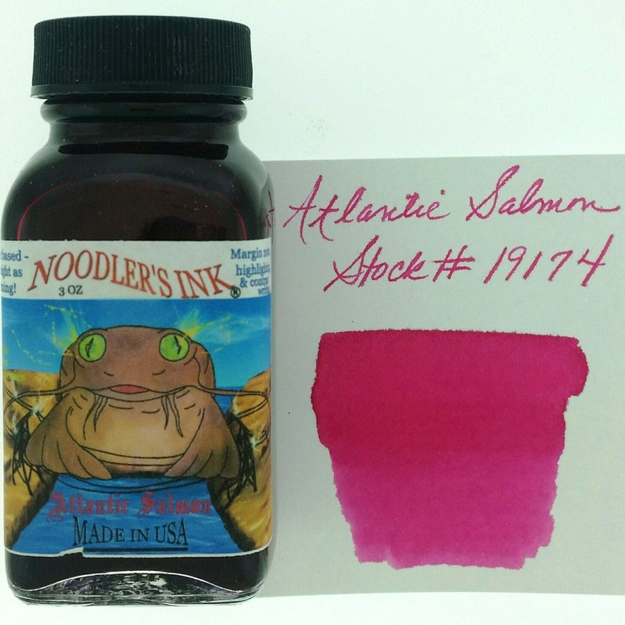 Noodler's Ink Bottle (Atlantic Salmon - 88 ML) 19174 - SCOOBOO - NL_INKBTL_SALMON_88ML_19174 - Ink