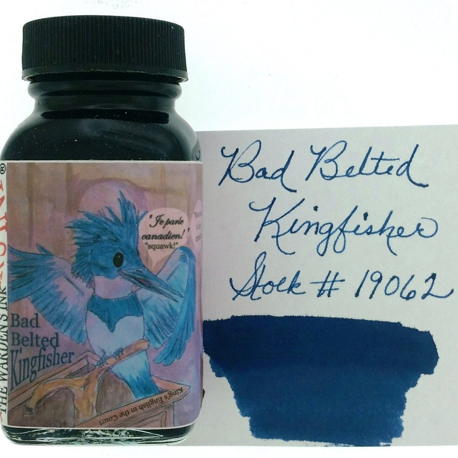 Noodler's Ink Bottle (Bad Belted Kingfisher - 88 ML) 19062 - SCOOBOO - NL_INKBTL_KING_88ML_19062 - Ink