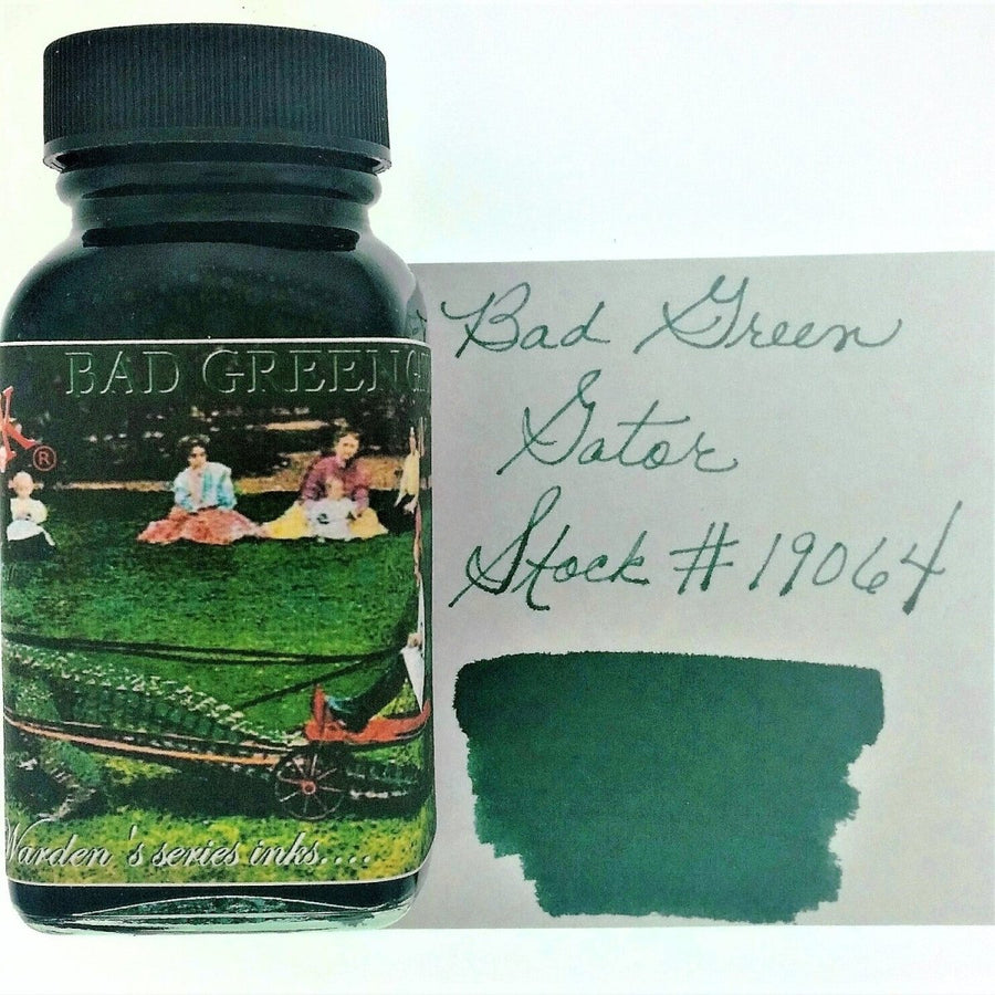 Noodler's Ink Bottle (Bad Green Gator - 88 ML) 19064 - SCOOBOO - NL_INKBTL_GTR_88ML_19064 - Ink