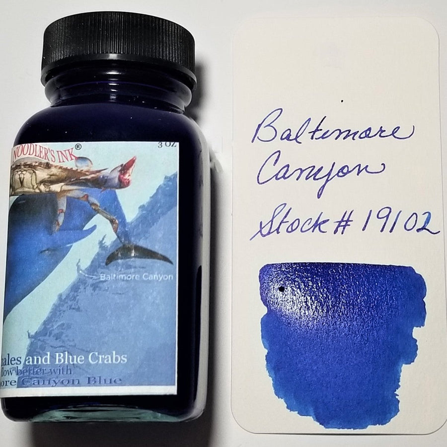 Noodler's Ink Bottle (Baltimore Canyon - 88 ML) 19102 - SCOOBOO - NL_INKBTL_BALTIMRE_CANYN_BLU_88ML_19102 - Ink