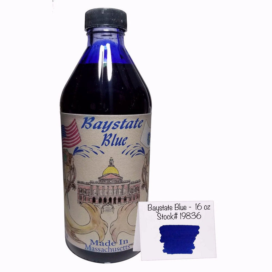 Noodler's Ink Bottle (Baystate Blue - 475 ML) 19836 - SCOOBOO - NL_INKBTL_BAYSTATE_475ML_19836 - Ink