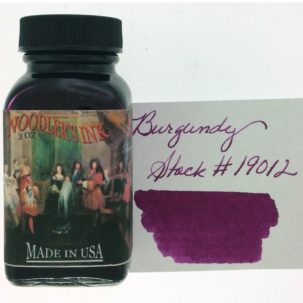 Noodler's Ink Bottle (Burgundy - 88 ML) 19012 - SCOOBOO - NL_INKBTL_BURGUNDY_88ML_19012 - Ink