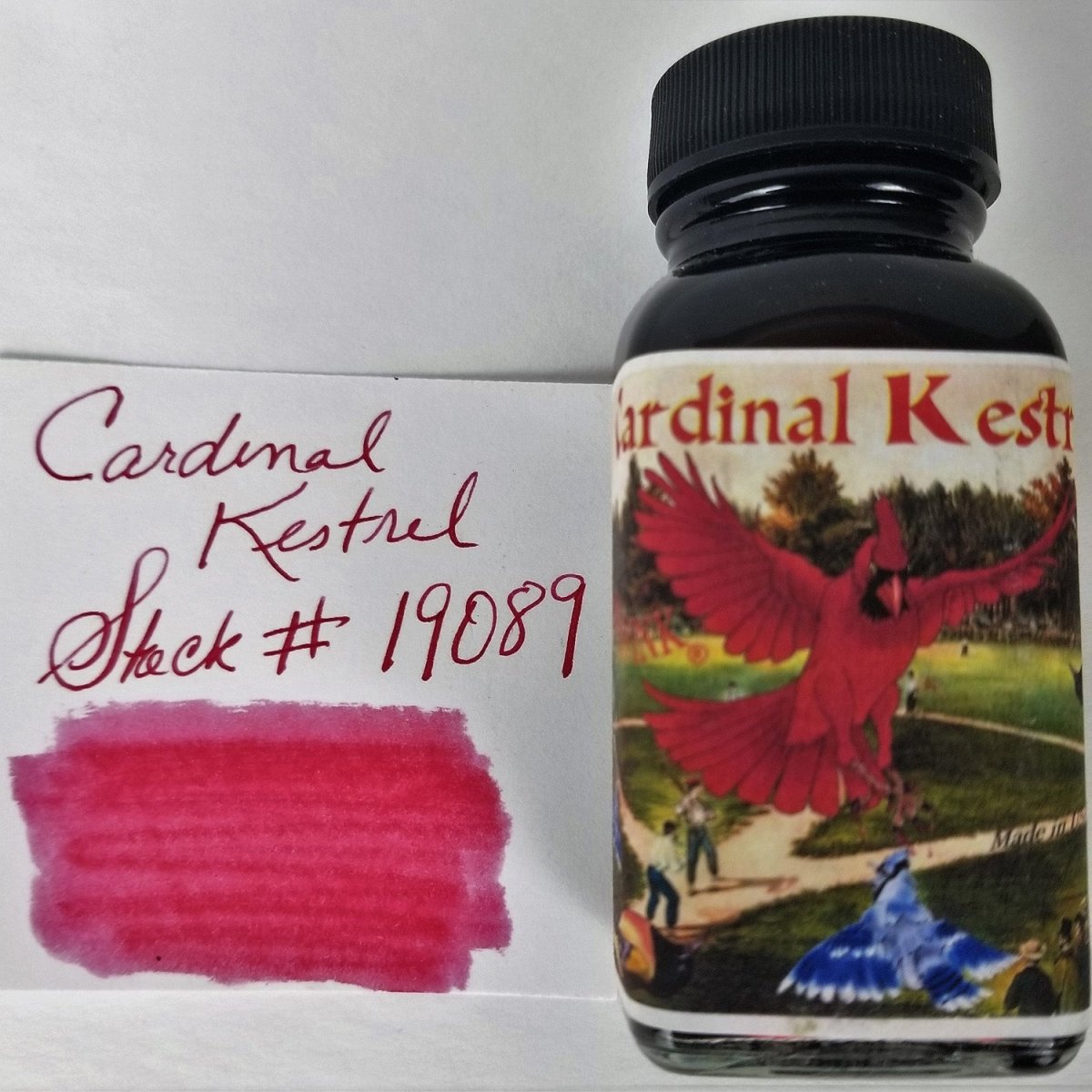 Noodler's Ink Bottle (Cardinal Kestrel - 88 ML) 19089 - SCOOBOO - NL_INKBTL_CARDINAL_KESTREL_88ML_19089 - Ink