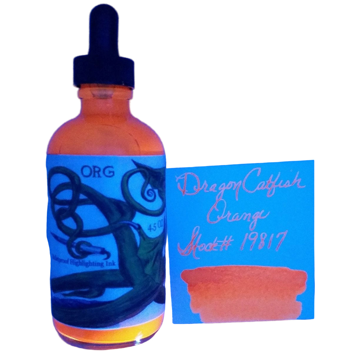 Noodler's Ink Bottle (Dragon Catfish Orange - 133 ML) 19817 - SCOOBOO - NL_INKBTL_ORG_133ML_19817 - Ink