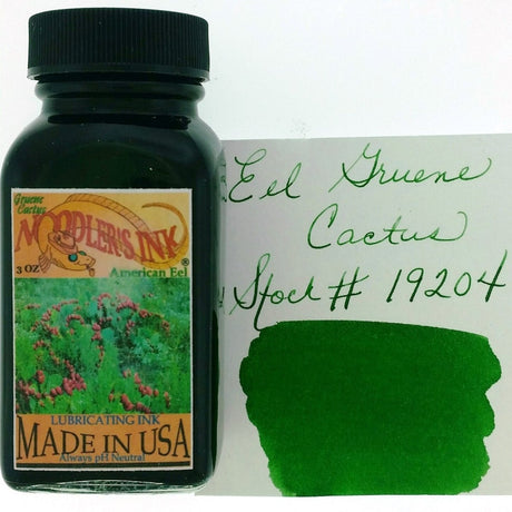 Noodler's Ink Bottle (Eel Gruene Cactus - 88 ML) 19204 - SCOOBOO - NL_INKBTL_EEL_GREUNE_88ML_19204 - Ink